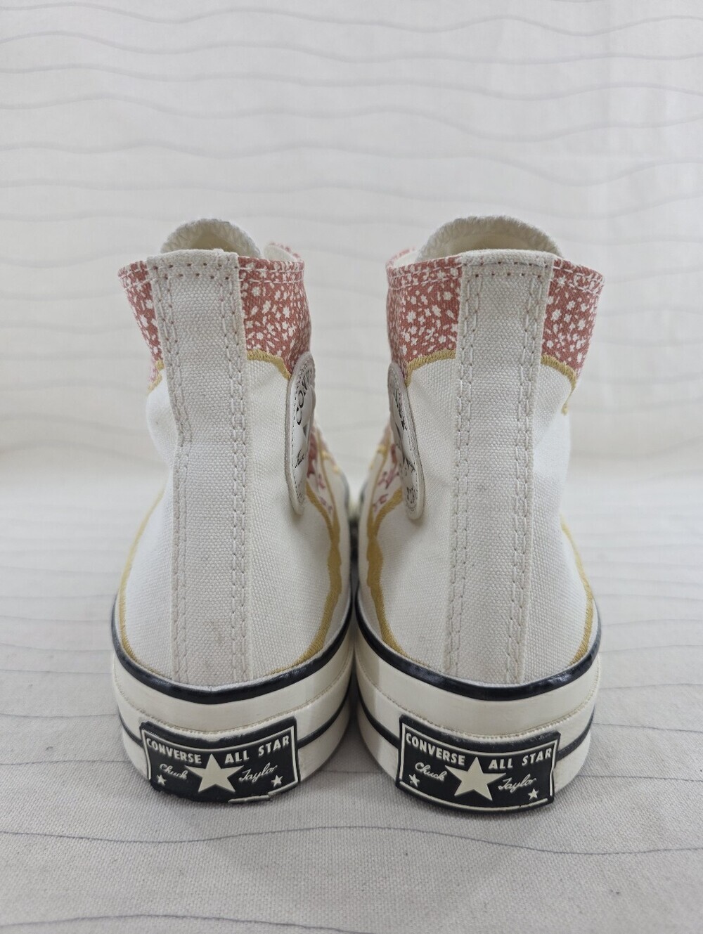 Converse Womems Chuck Taylors 70 Egret Golden Florals Shoes 572423C Size 7.5 - Picture 6 of 14
